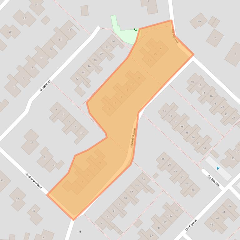 Kaart van postcodegebied 7091TE.