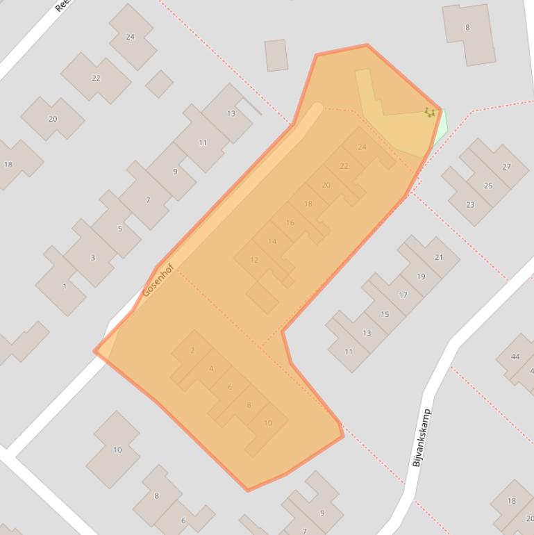 Kaart van postcodegebied 7091TL.