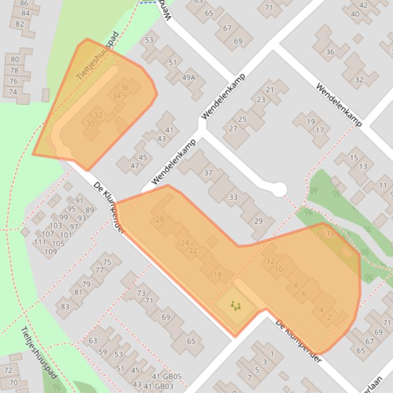 Kaart van postcodegebied 7091TS.
