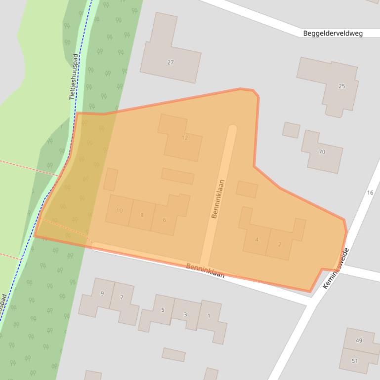 Kaart van postcodegebied 7091VB.