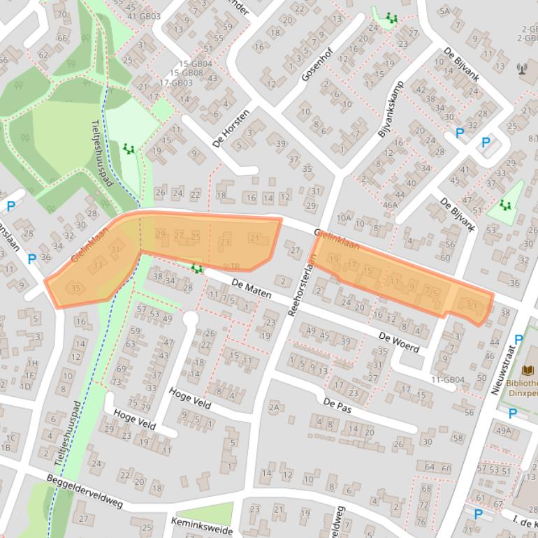 Kaart van postcodegebied 7091VT.