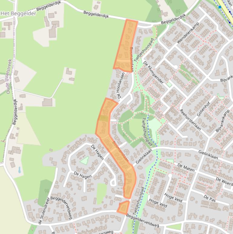 Kaart van postcodegebied 7091VX.