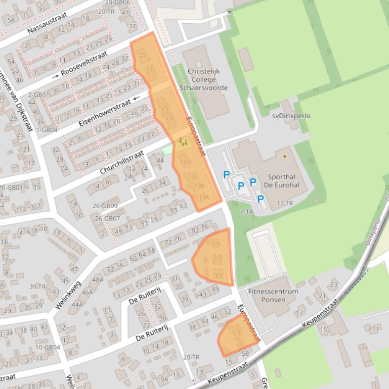 Kaart van postcodegebied 7091XA.