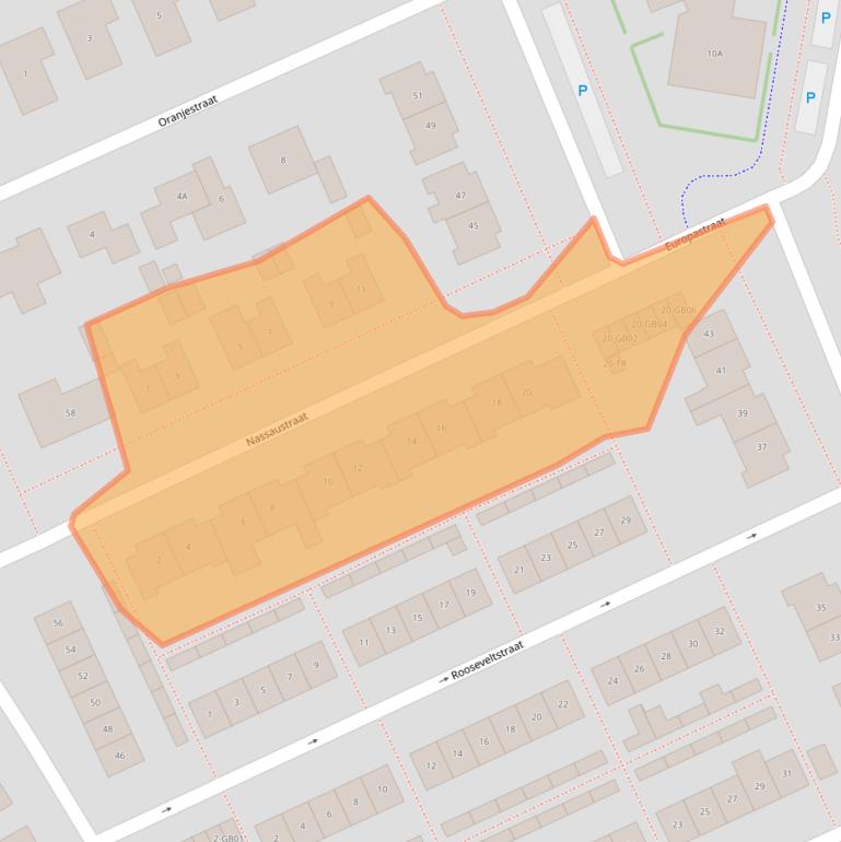 Kaart van postcodegebied 7091XS.