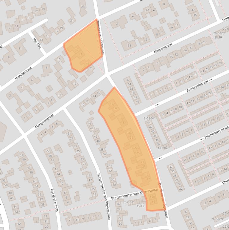 Kaart van postcodegebied 7091XW.