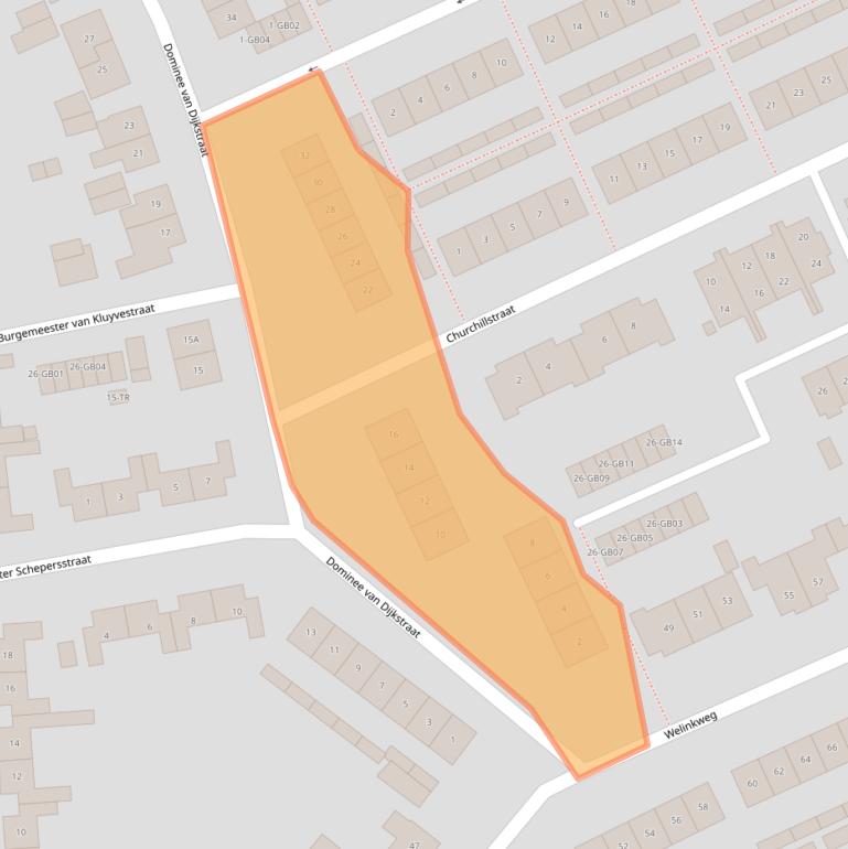 Kaart van postcodegebied 7091XX.