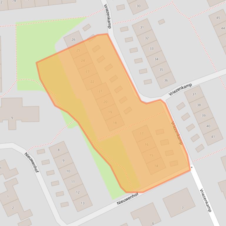 Kaart van postcodegebied 7091ZA.