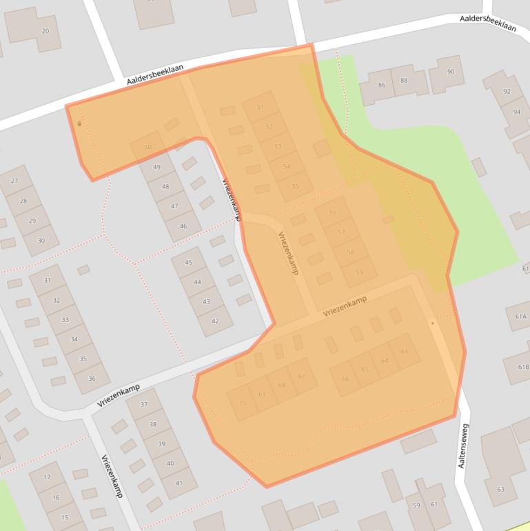Kaart van postcodegebied 7091ZC.