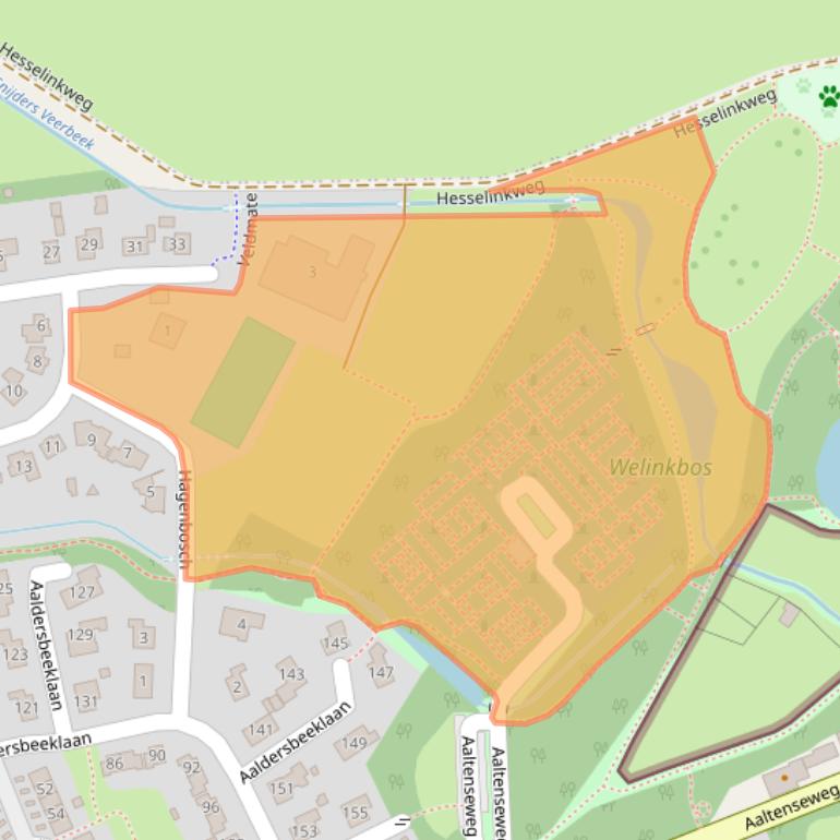 Kaart van postcodegebied 7091ZE.