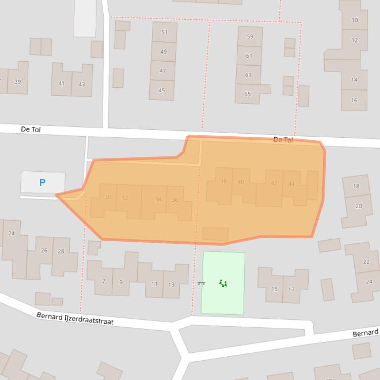 Kaart van postcodegebied 7091ZR.