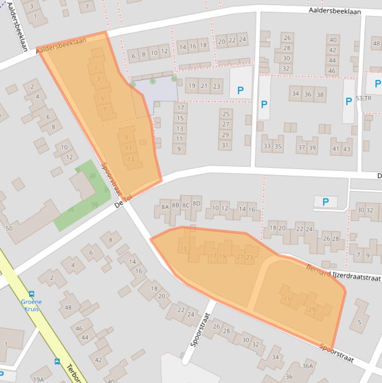Kaart van postcodegebied 7091ZS.