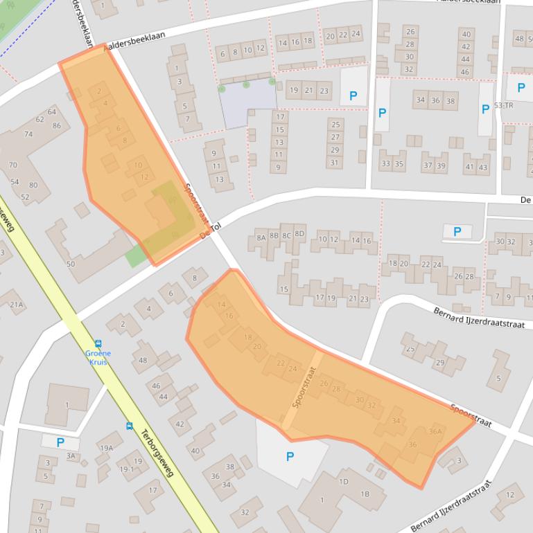 Kaart van postcodegebied 7091ZV.