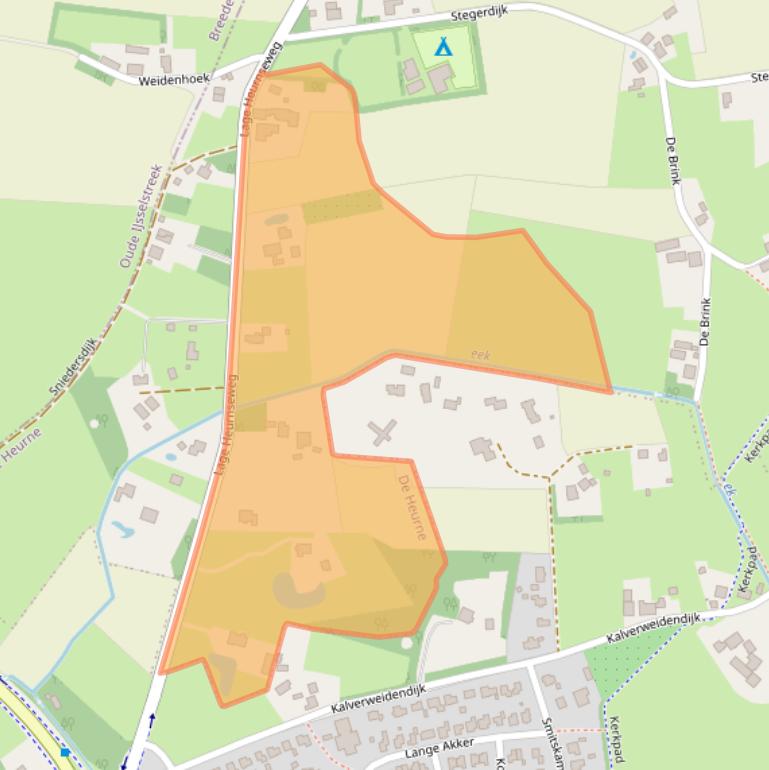 Kaart van postcodegebied 7095AB.