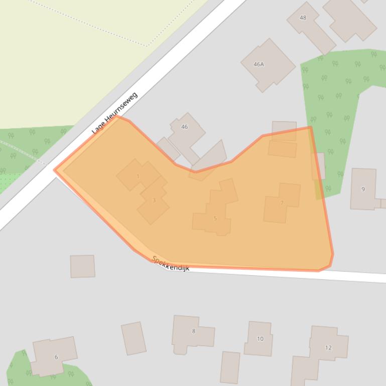 Kaart van postcodegebied 7095AK.