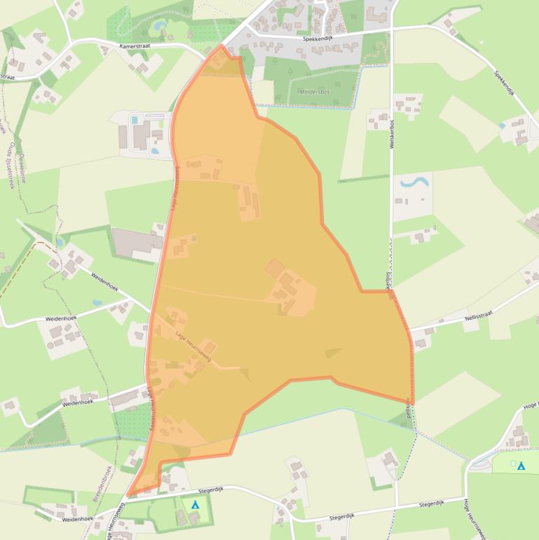 Kaart van postcodegebied 7095AM.
