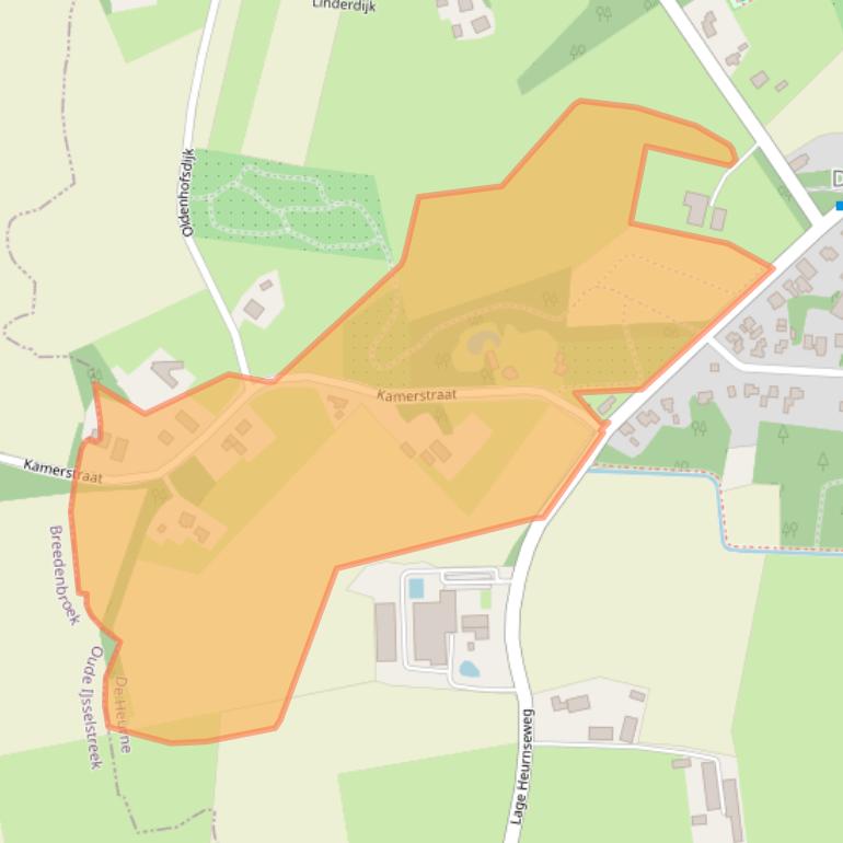 Kaart van postcodegebied 7095AN.