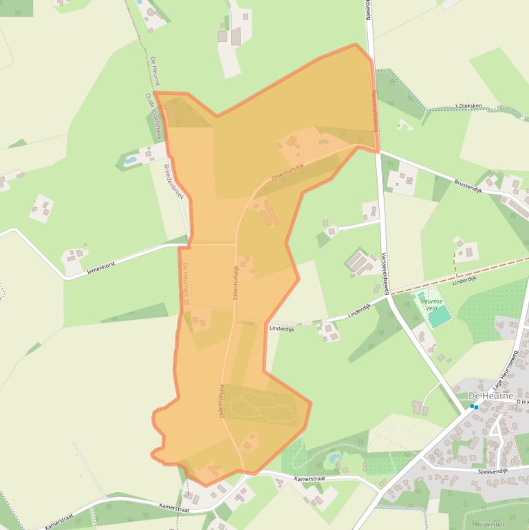 Kaart van postcodegebied 7095AP.