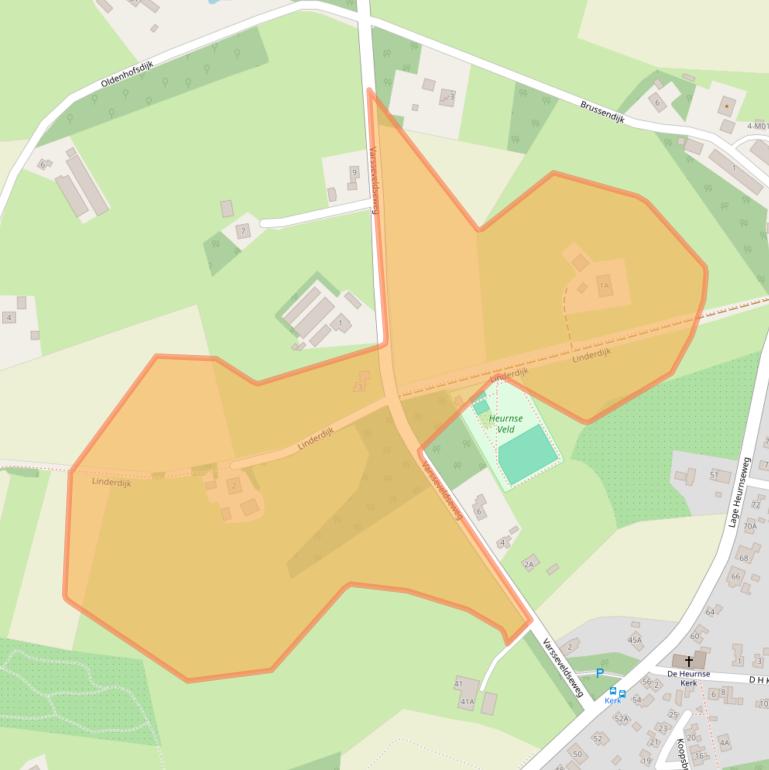 Kaart van postcodegebied 7095AS.