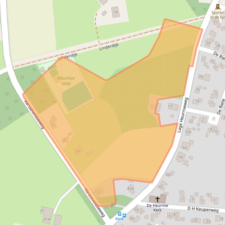 Kaart van postcodegebied 7095AT.