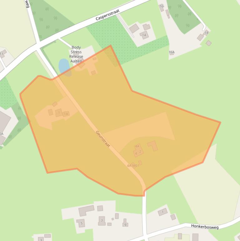 Kaart van postcodegebied 7095BB.