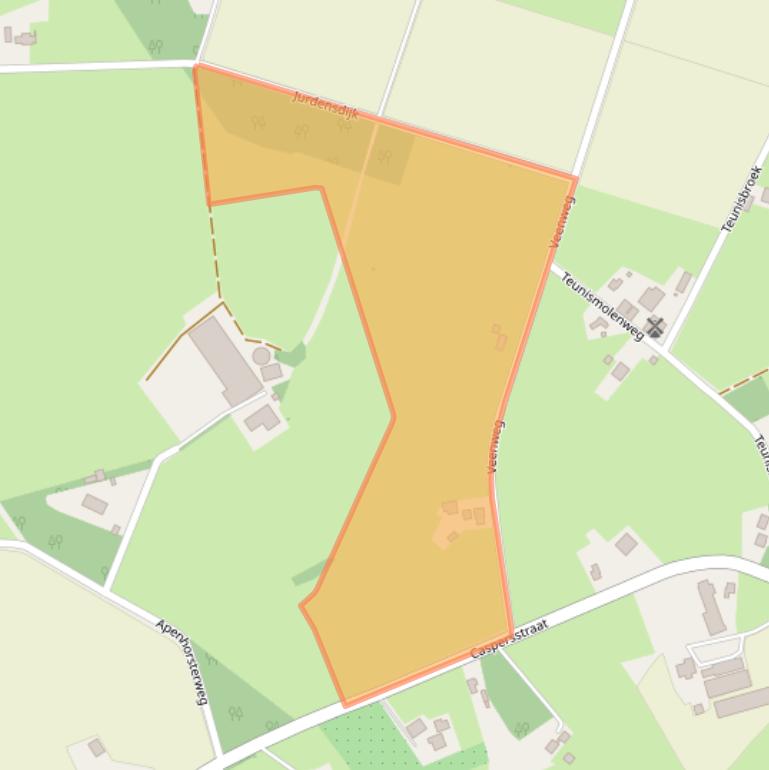 Kaart van postcodegebied 7095BL.