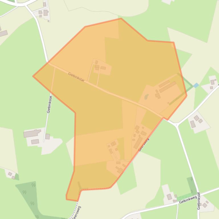 Kaart van postcodegebied 7095BX.