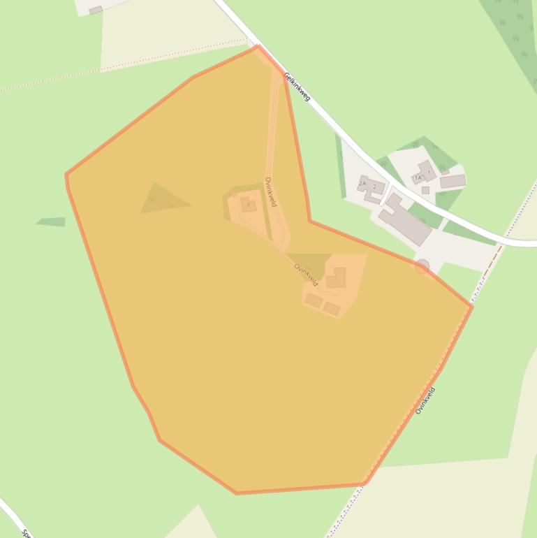 Kaart van postcodegebied 7095CA.