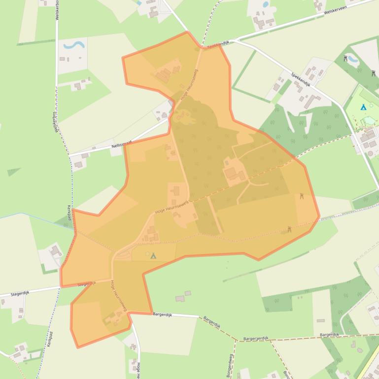Kaart van postcodegebied 7095CH.