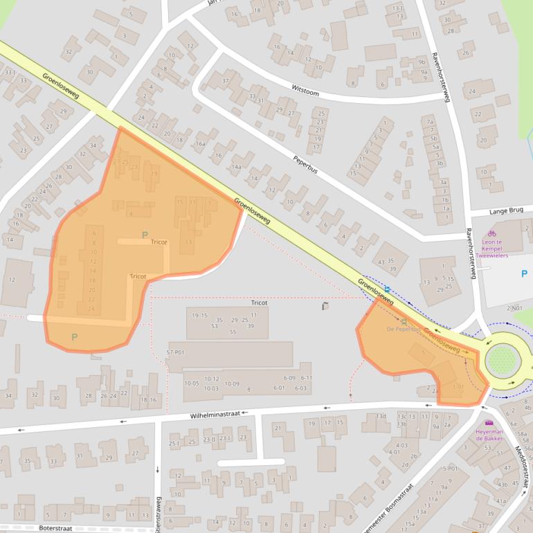 Kaart van postcodegebied 7101AA.