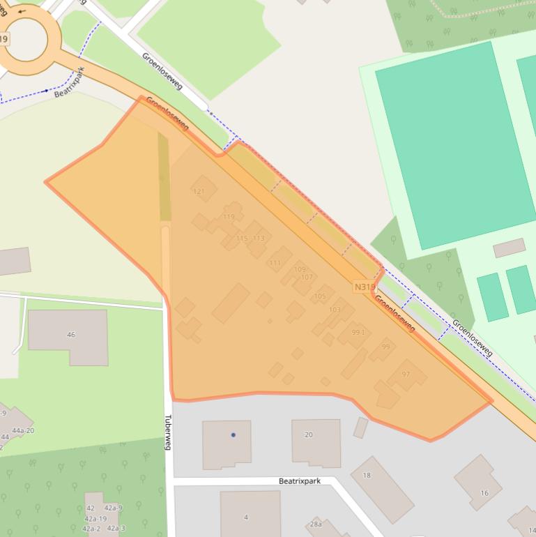 Kaart van postcodegebied 7101AG.