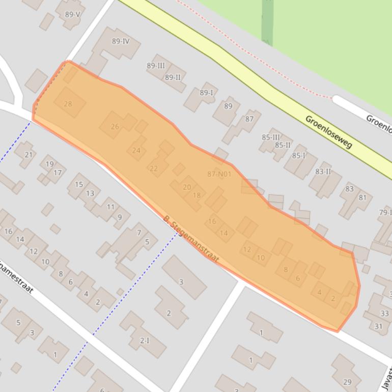 Kaart van postcodegebied 7101AS.