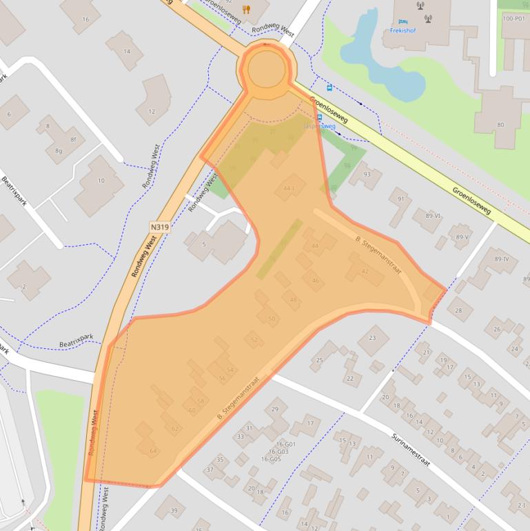 Kaart van postcodegebied 7101AT.