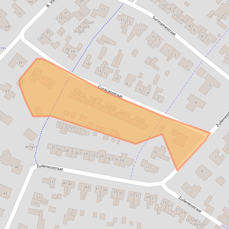 Kaart van postcodegebied 7101AV.