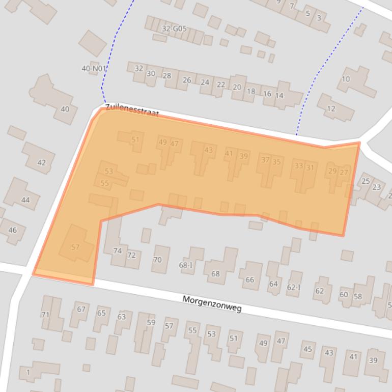 Kaart van postcodegebied 7101BB.