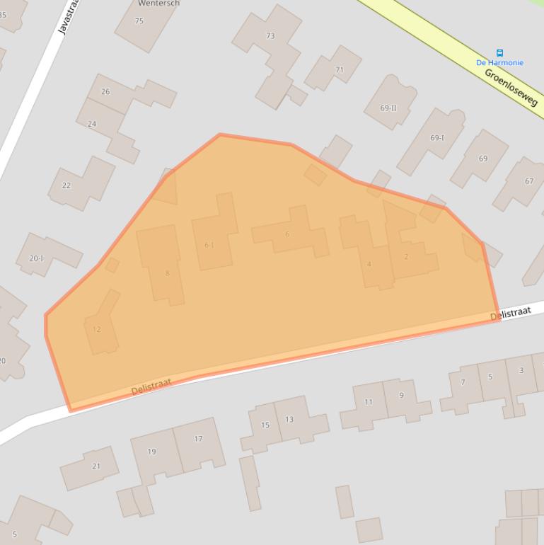 Kaart van postcodegebied 7101BT.