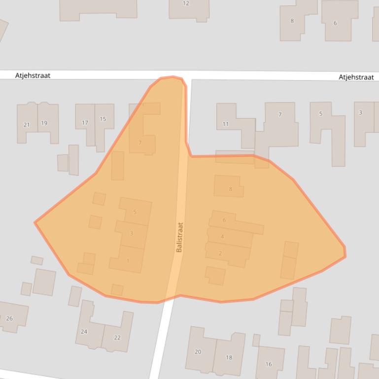 Kaart van postcodegebied 7101BW.