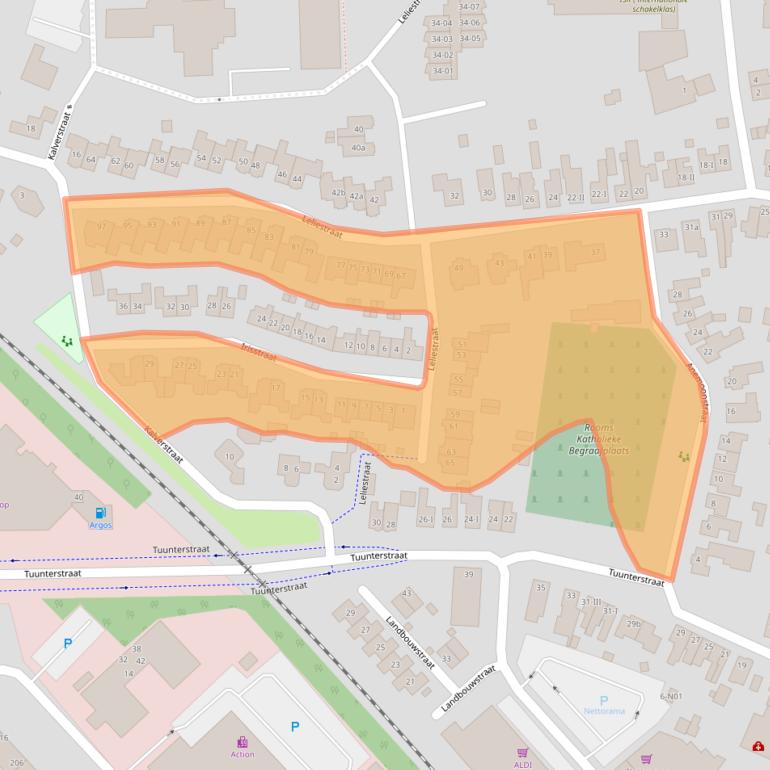 Kaart van postcodegebied 7101CH.