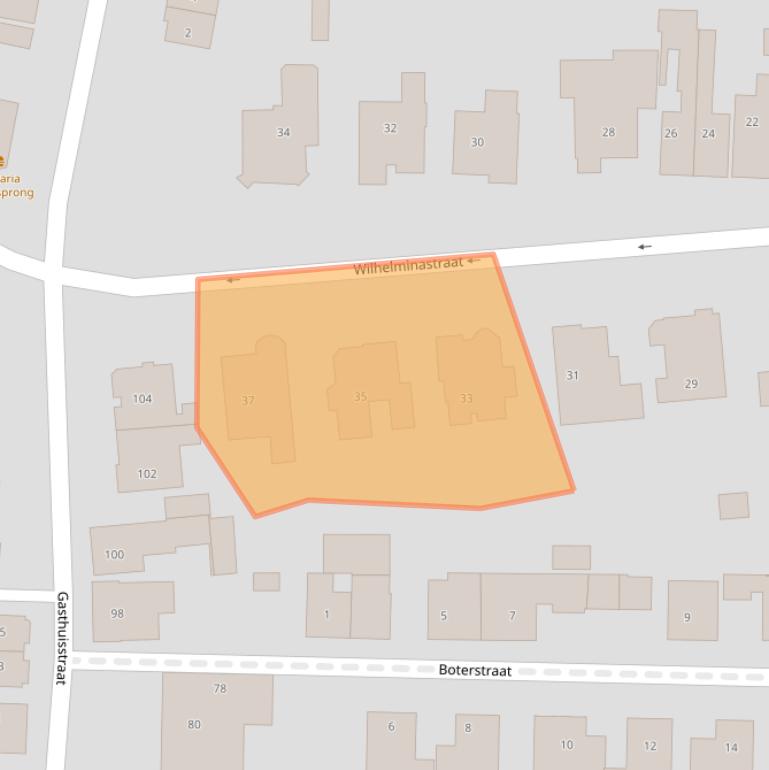 Kaart van postcodegebied 7101CP.