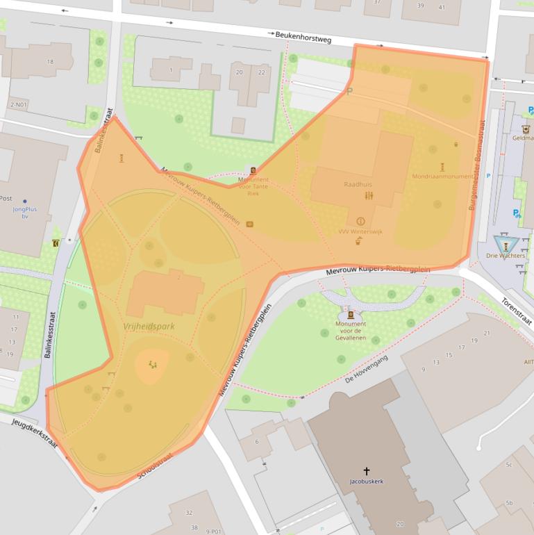 Kaart van postcodegebied 7101DD.