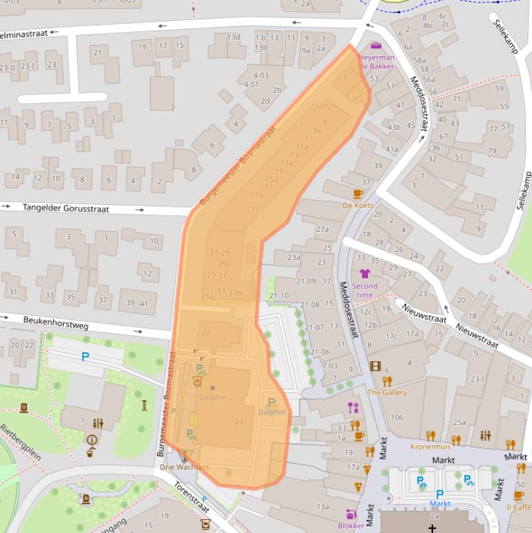 Kaart van postcodegebied 7101DE.