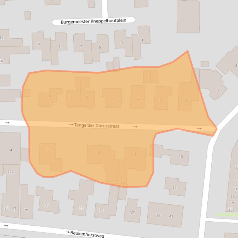 Kaart van postcodegebied 7101DH.