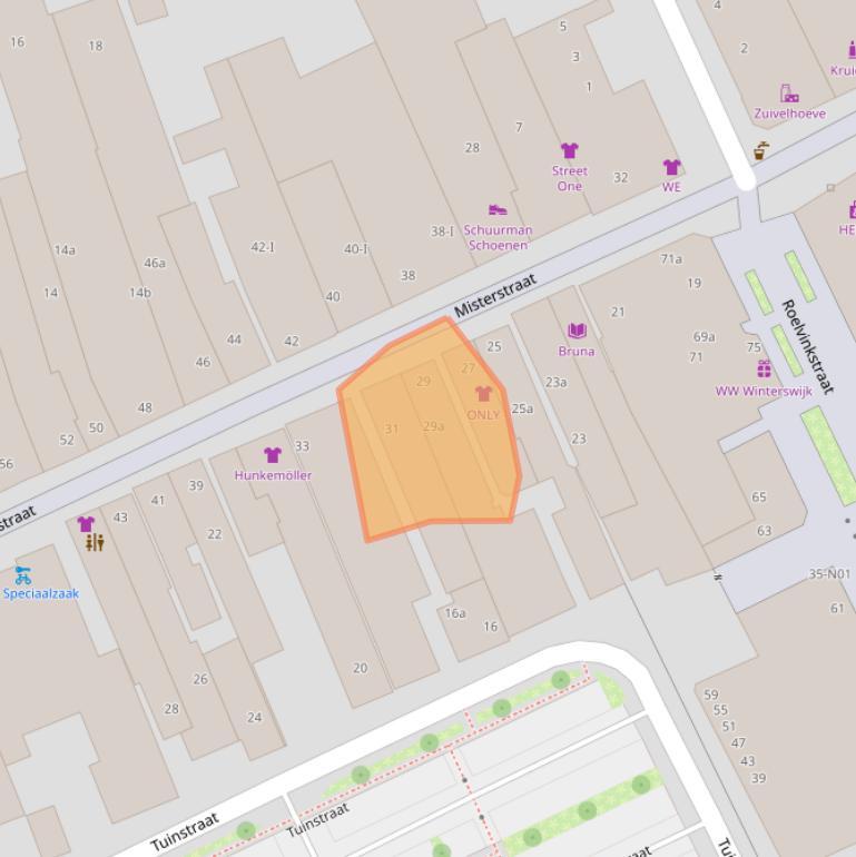 Kaart van postcodegebied 7101ER.