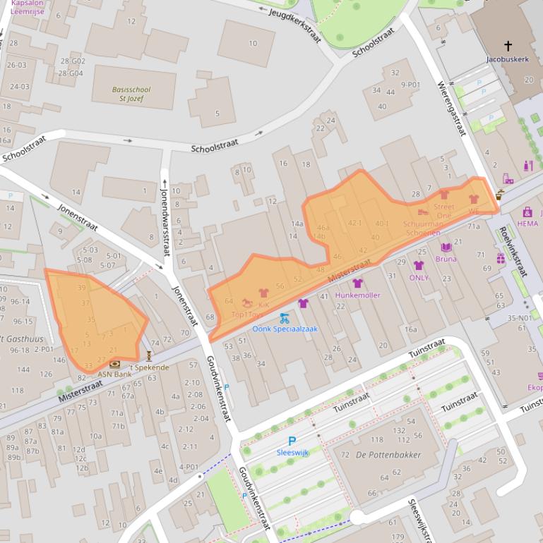 Kaart van postcodegebied 7101EX.