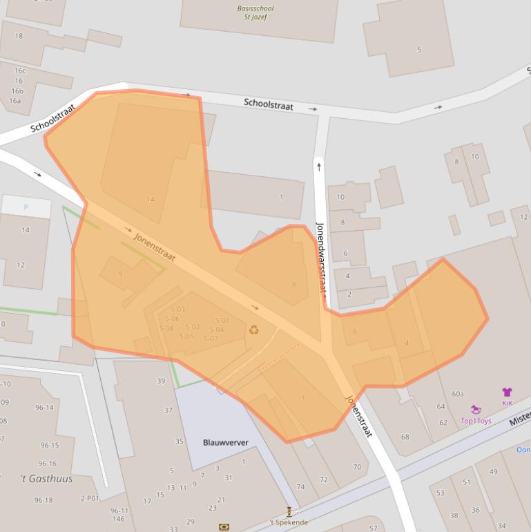 Kaart van postcodegebied 7101GA.