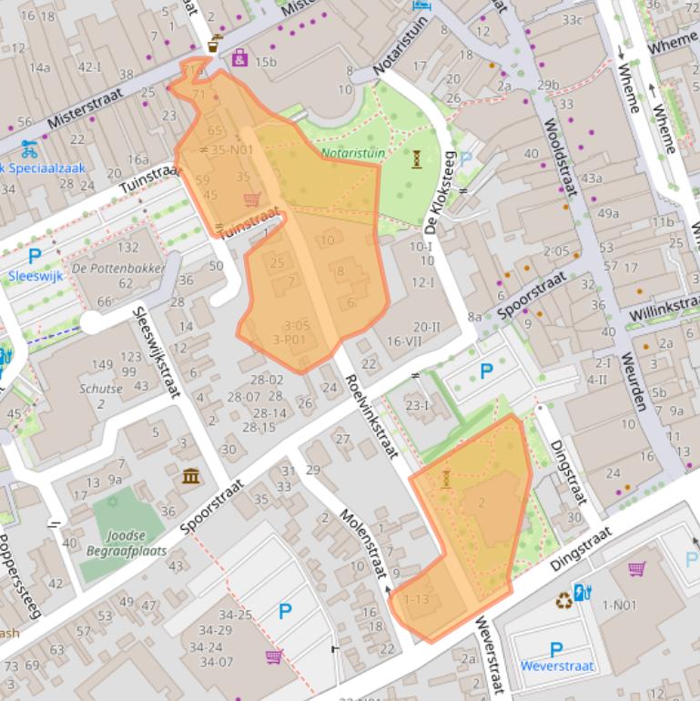 Kaart van postcodegebied 7101GN.