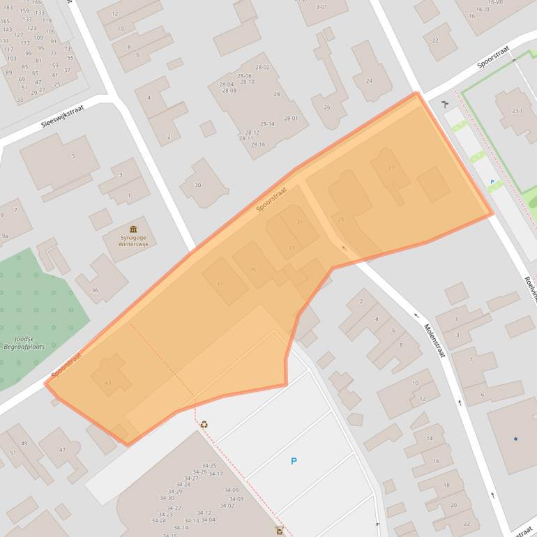 Kaart van postcodegebied 7101GR.