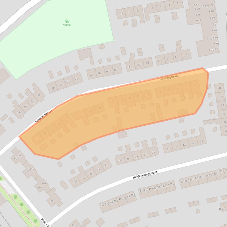 Kaart van postcodegebied 7101HC.