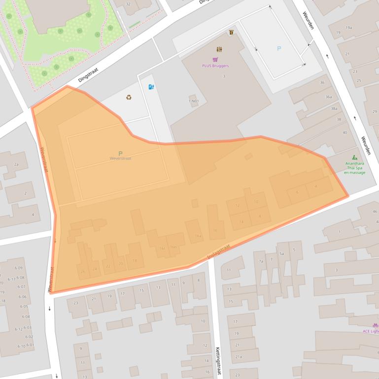 Kaart van postcodegebied 7101HG.