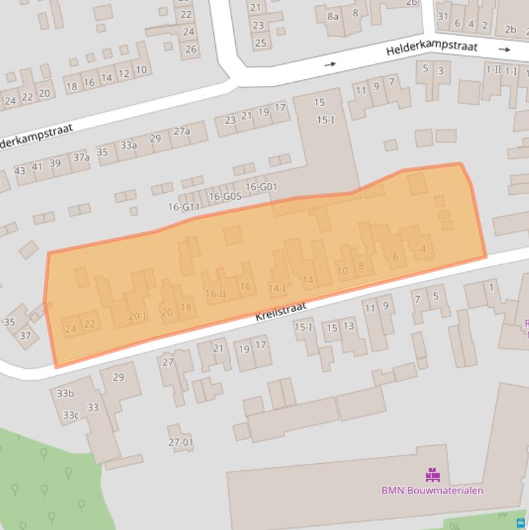 Kaart van postcodegebied 7101HS.