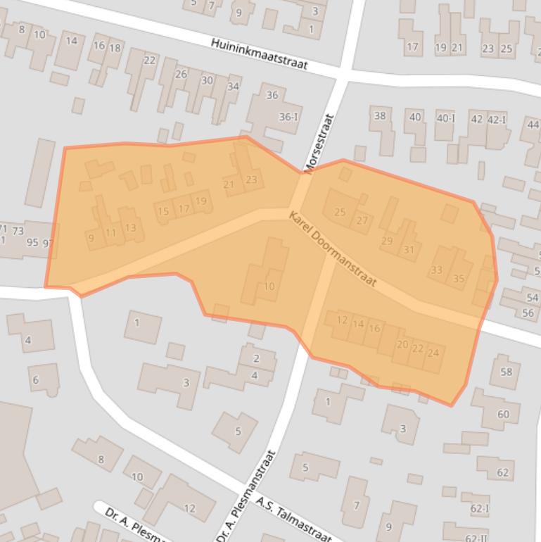 Kaart van postcodegebied 7101JB.